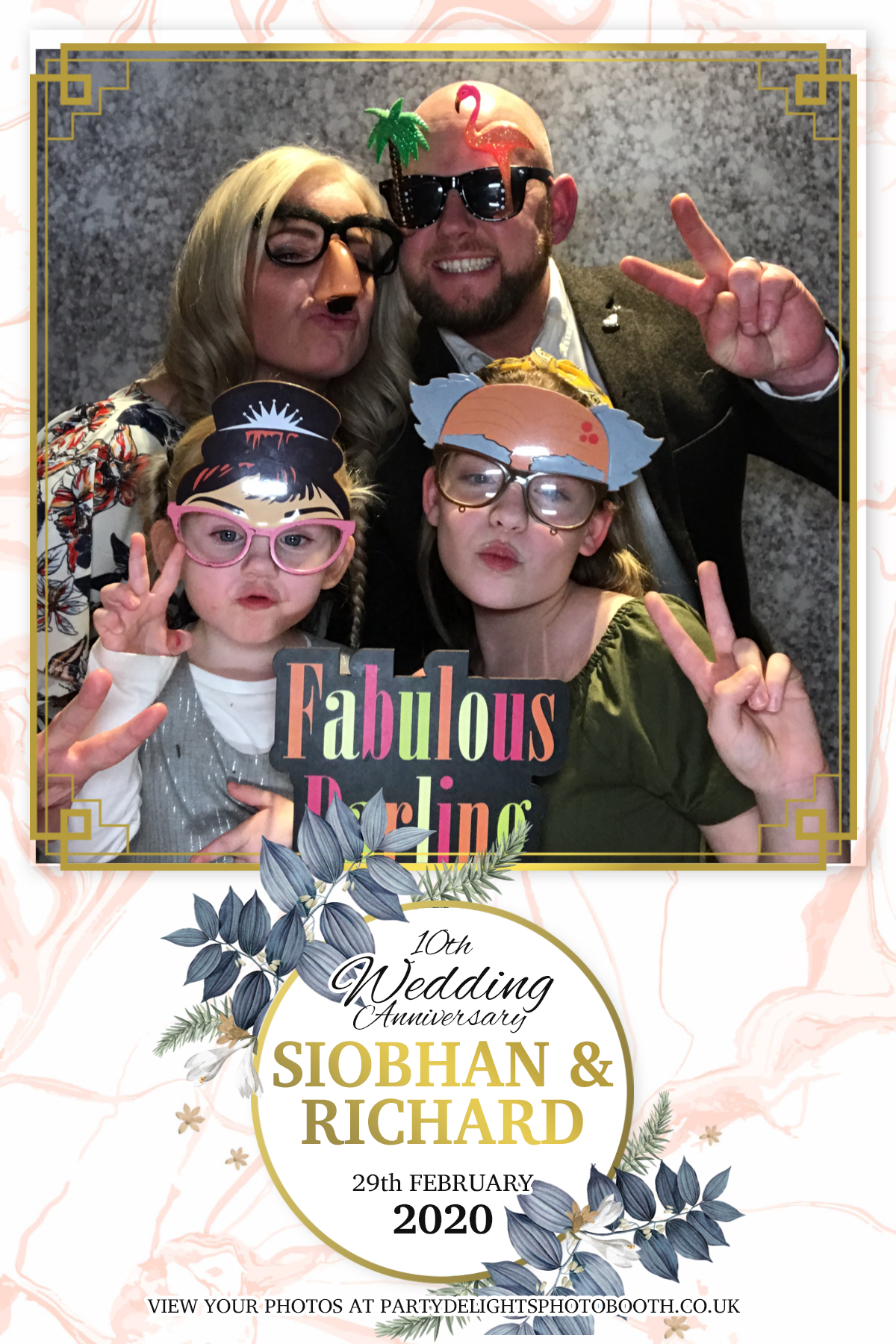 Siobhan and Richards Vow renewal  | View more photos from the event at gallery.partydelightsphotobooth.co.uk/u/PartyDelightsPhotoBooth/Siobhan-and-Richards-Vow-renewal
